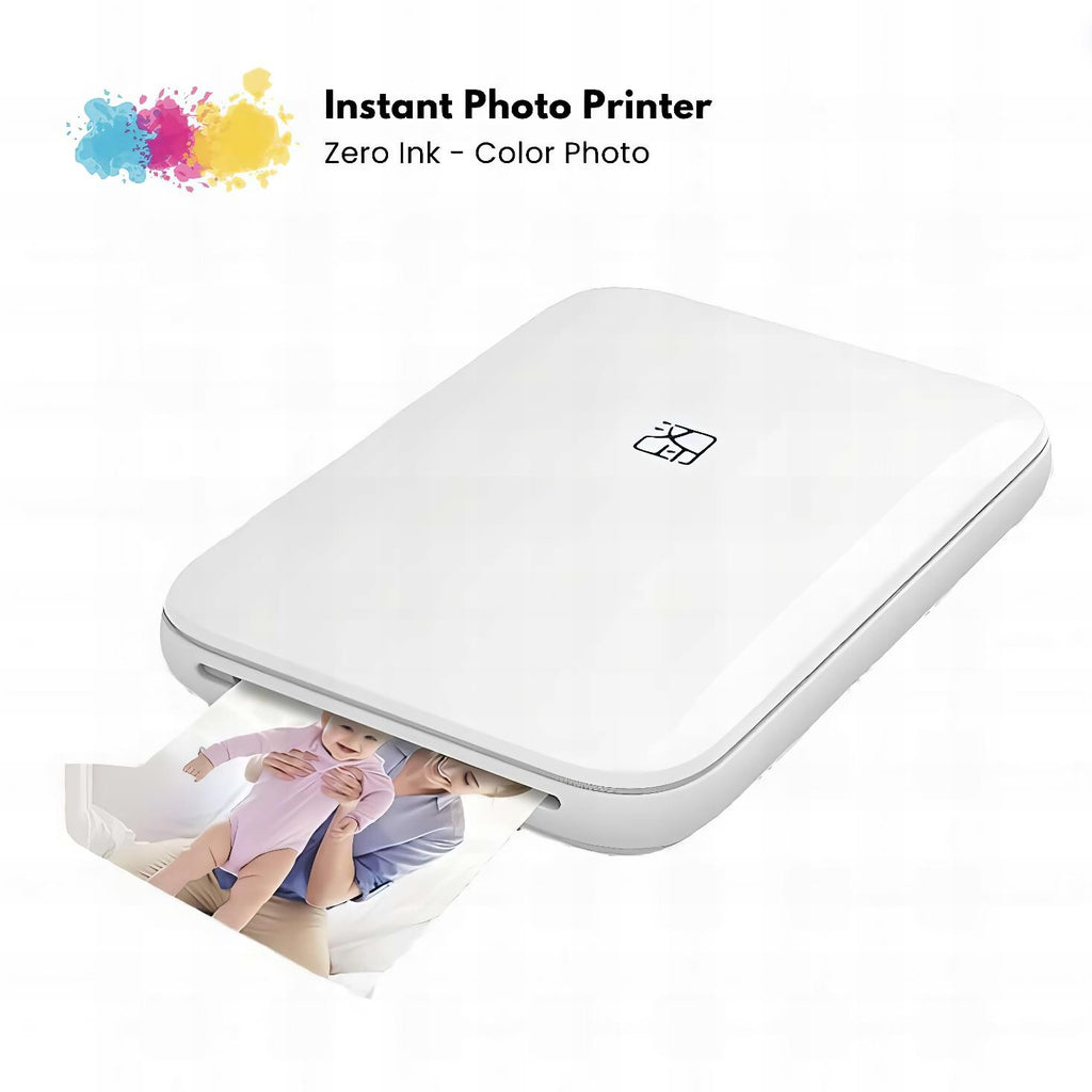 Portable Inkless Color Photo Printer With AR Scanner