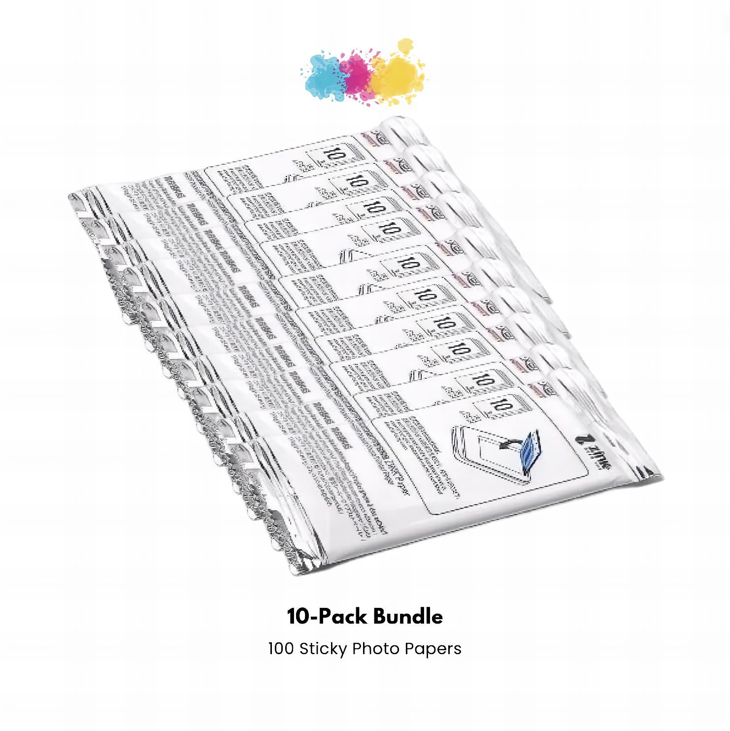 10-Pack Bundle| 100 Sticky Photo