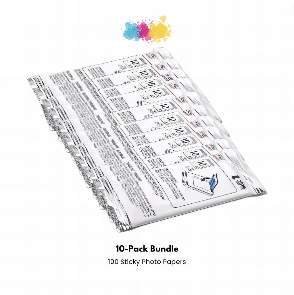 10-Pack Bundle| 100 Sticky Photo